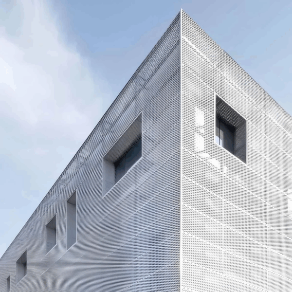 Aluminum Expanded Metal Mesh Facade