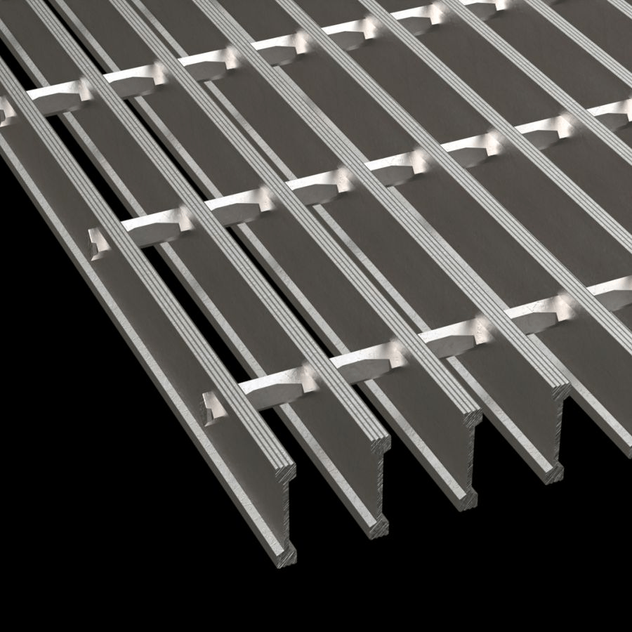 Swage Locked Grating