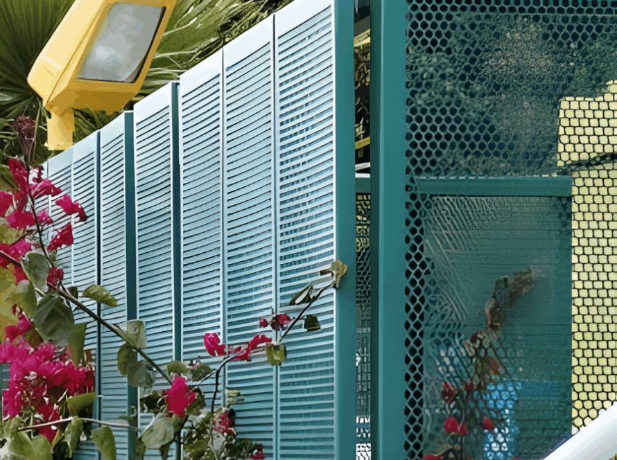Perforated Metal Privacy Fence
