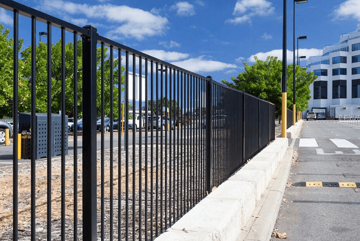 Commercial business and industry area Fence