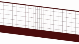 2.9m Compression Post Edge Protection Barrier