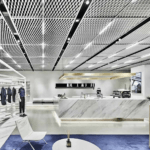 Aluminum Expanded Metal Mesh Ceiling Panels Custom Fbrication