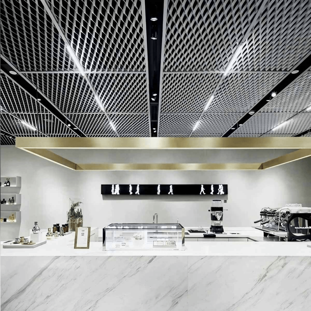 Aluminum Expanded Metal Mesh Ceiling - ABX Metal