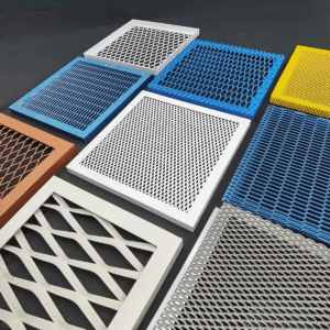 Aluminum Expanded Metal Panel Custom Fabrication