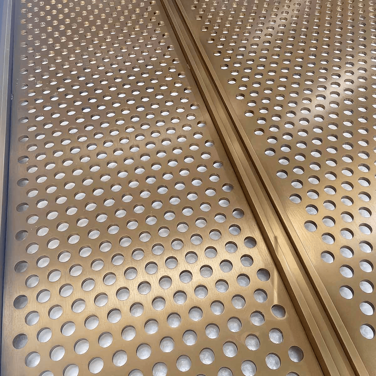 Aluminum Perforated Screen Partition Wall Custom Fabrication