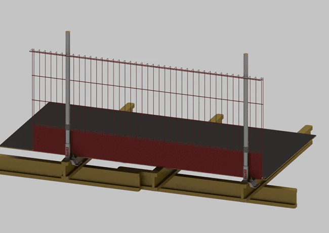 Edge Protection Barrier for Wood Structure