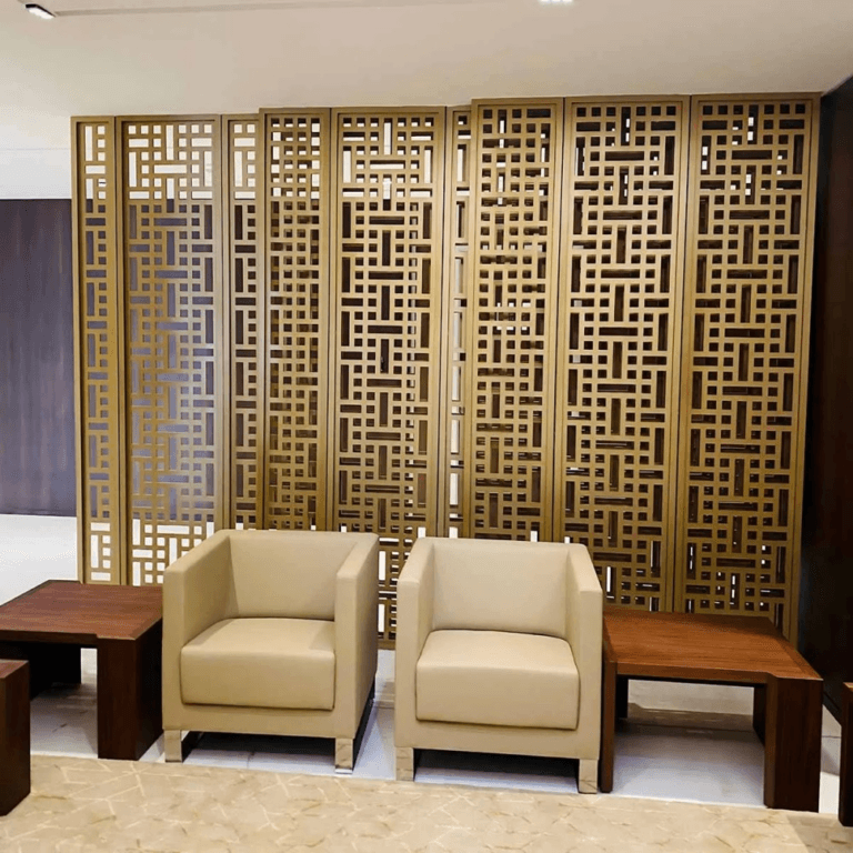 Laser-Cut Metal Partition Wall Custom Fabrication - ABX Metal