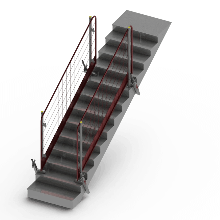 MESH BARRIER ON THE STAIRS