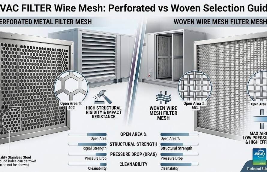 HVAC Filter Wire Mesh Perforated vs Woven Selection Guide